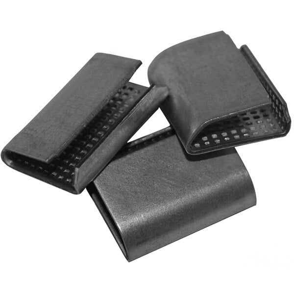 Premium select 3/4" Serrated Snap-On Seal for Poly Strapping - 1000/Case