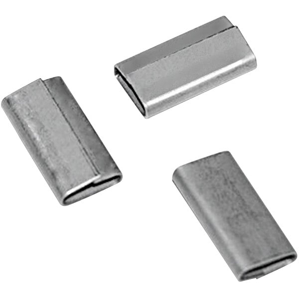 Premium select 3/8" Push-On Closed Seal for Steel Strapping - 2500/Case
