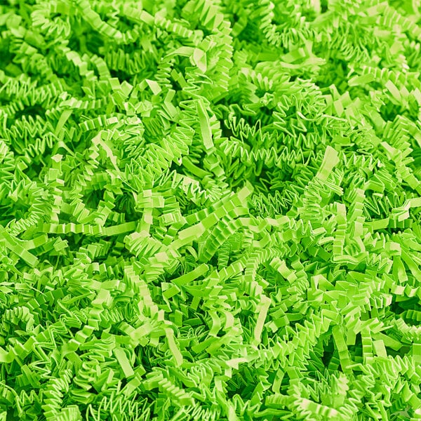 Premium select Lime Green Crinkle Cut™ Paper Shred - 40 lb.