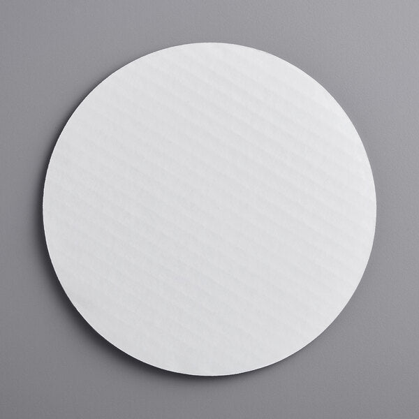 Premium select 8" White Corrugated Grease-Resistant Cake Circle - 100/Case