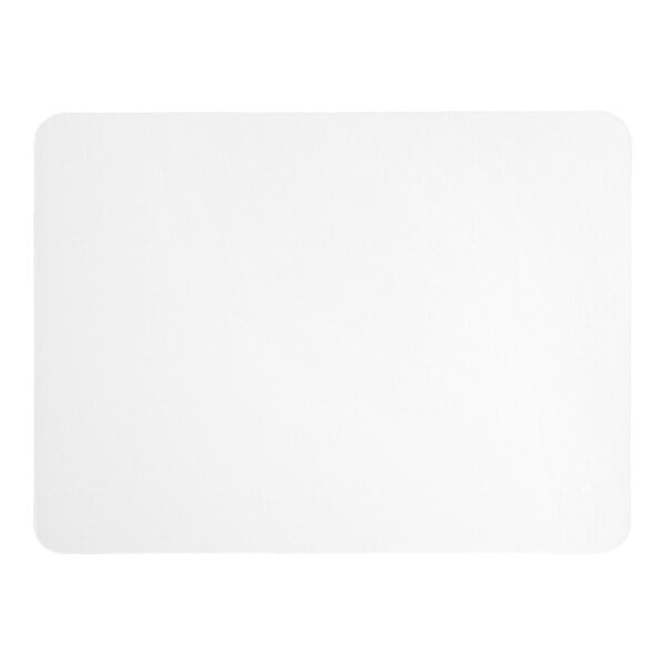Premium select 19" x 14" White Corrugated Grease-Resistant Half Sheet Cake Pad - 50/Case