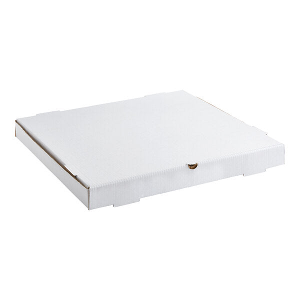 Premium select 20" x 20" x 2" White Customizable Corrugated Plain Pizza Box - 25/Case