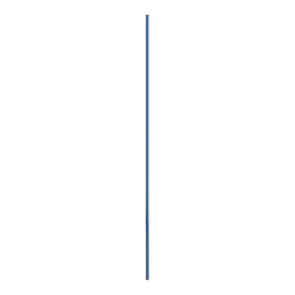 Premium select Pro 74" NSF Blue Epoxy Heavy-Duty Post with Antimicrobial Coating - 4/Case