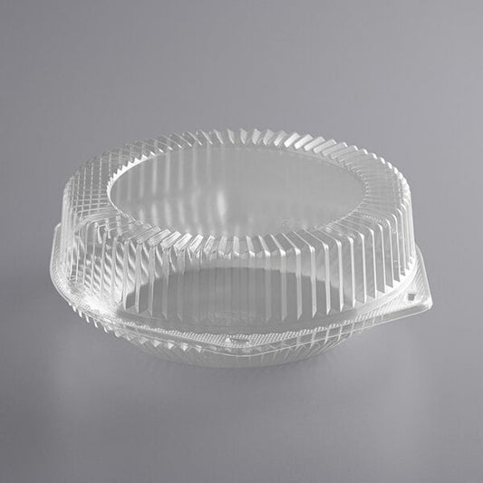 Premium select 9" Clear Hinged High Dome Pie Container - 50/Case