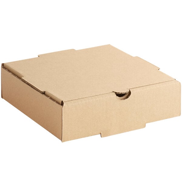 Premium select 16" x 16" x 2" Kraft Customizable Corrugated Plain Pizza Box - 50/Case
