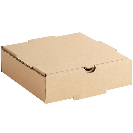 Premium select 16" x 16" x 2" Kraft Customizable Corrugated Plain Pizza Box - 50/Case