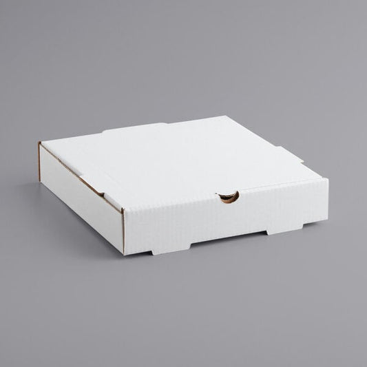 Premium select 20" x 20" x 2" White Customizable Corrugated Plain Pizza Box - 25/Case