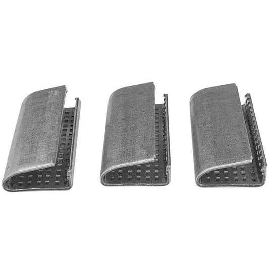 Premium select 5/8" Serrated Snap-On Seal for Poly Strapping - 1000/Case