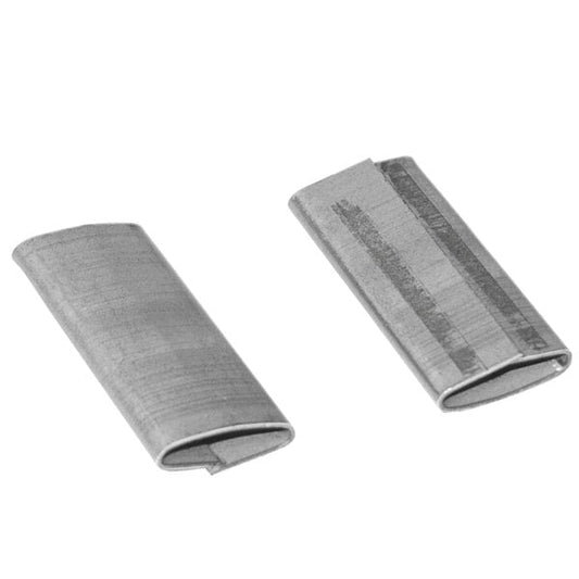 Premium select 1 1/4" Heavy-Duty Push-On Closed Seal for Steel Strapping - 1000/Case