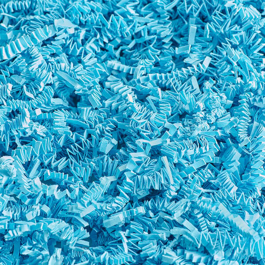 Premium select Light Blue Crinkle Cut™ Paper Shred - 10 lb.