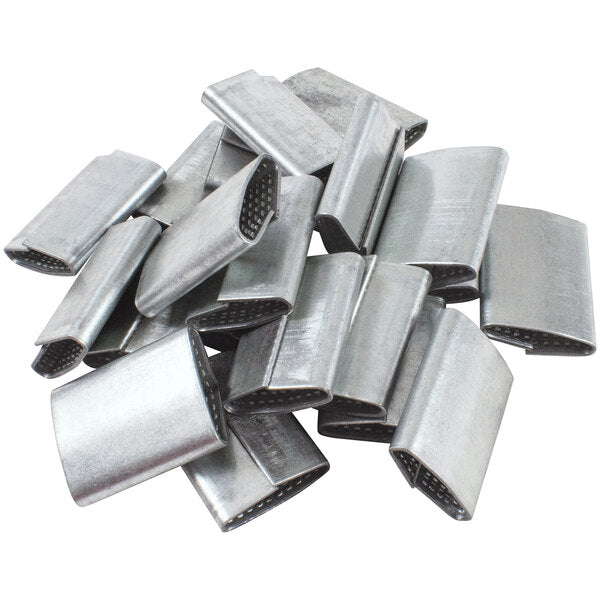 Premium select 3/4" Serrated Push-On Seal for Poly Strapping - 1000/Case