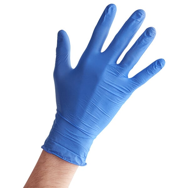 Premium select Products Low Dermatitis Potential Nitrile Blue Exam Grade 4 Mil Textured Gloves - Extra Large - 1000/Case