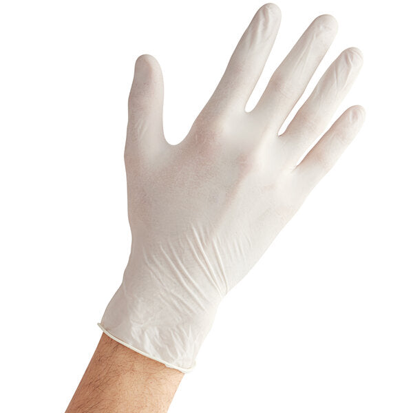 Premium select Products White Powder-Free Disposable Latex Gloves for Foodservice - Small - 1000/Case