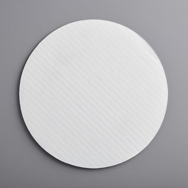 Premium select 10" White Corrugated Grease-Resistant Cake Circle - 100/Case