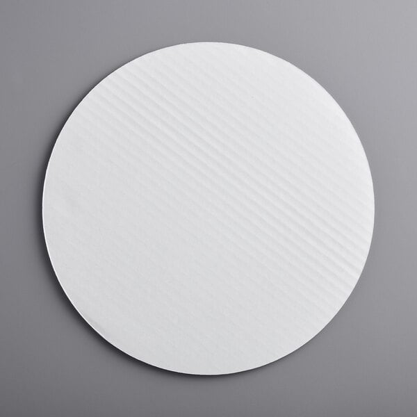 Premium select 12" White Corrugated Grease-Resistant Cake Circle - 100/Case