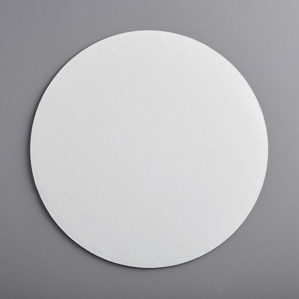 Premium select 14" White Corrugated Grease-Resistant Cake Circle - 100/Case