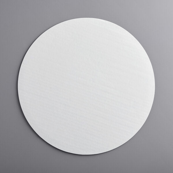 Premium select 16" White Corrugated Grease-Resistant Cake Circle - 100/Case
