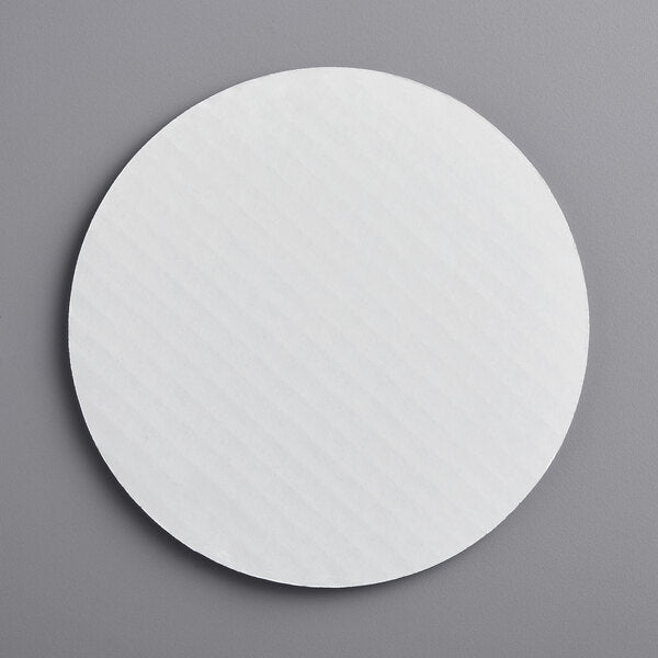 Premium select 7" White Corrugated Grease-Resistant Cake Circle - 100/Case