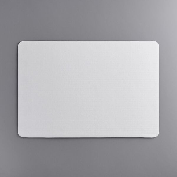 Premium select 25 1/2" x 17 1/2" White Corrugated Grease-Resistant Full Sheet Cake Pad - 50/Case