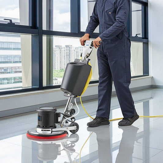 Lavex 17" Single Speed Rotary Floor Machine with 2 Gallon Solution Tank - 175 RPM