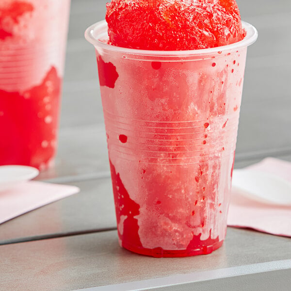 Choice 16 oz. Translucent Tall Thin Wall Plastic Cold Cup - 1000/Case