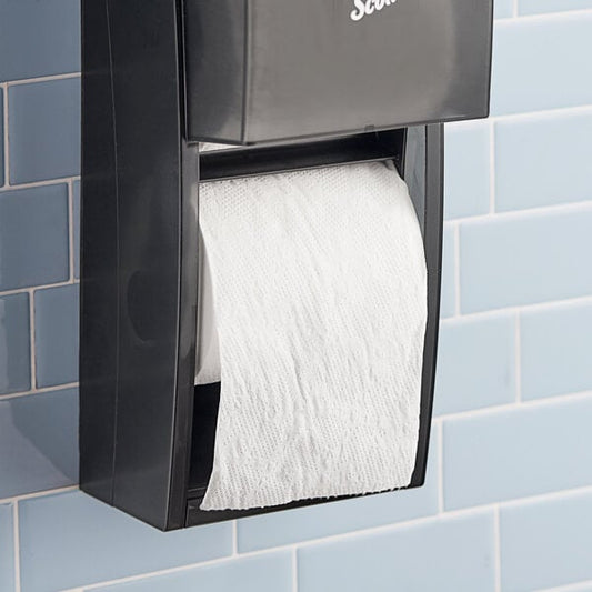 Lavex Premium 3 1/2" x 4 1/2" Individually Wrapped 2-Ply Standard 500 Sheet Toilet Paper Roll - 60/Case