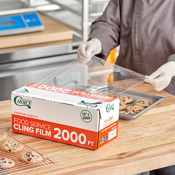 Choice 12" x 2000' Foodservice Film with Serrated Cutter
