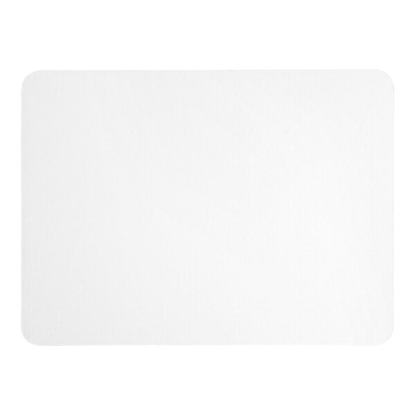 Premium select 19" x 14" White Corrugated Grease-Resistant Half Sheet Cake Pad - 50/Case