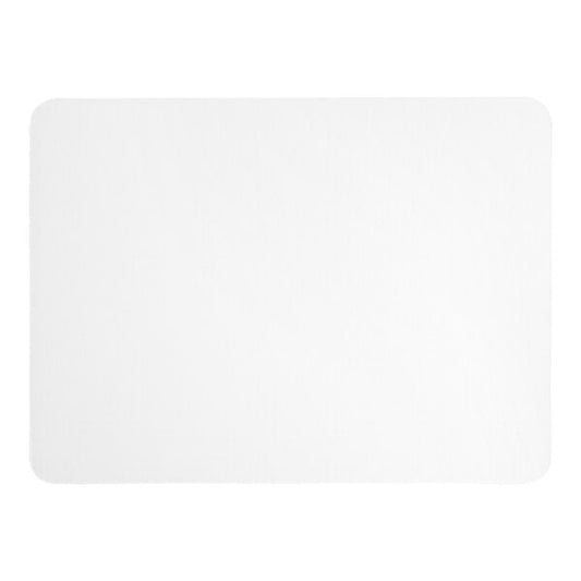 Premium select 19" x 14" White Corrugated Grease-Resistant Half Sheet Cake Pad - 50/Case
