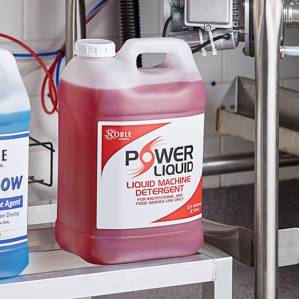 Noble Chemical 2.5 Gallon / 320 oz. Power Concentrated Liquid Dish Washing Machine Detergent - 2/Case