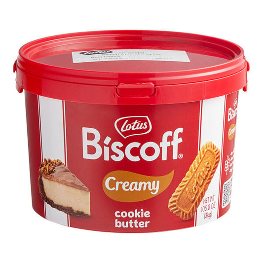 Lotus Biscoff Creamy Cookie Butter Spread Pail 6.6 lb.